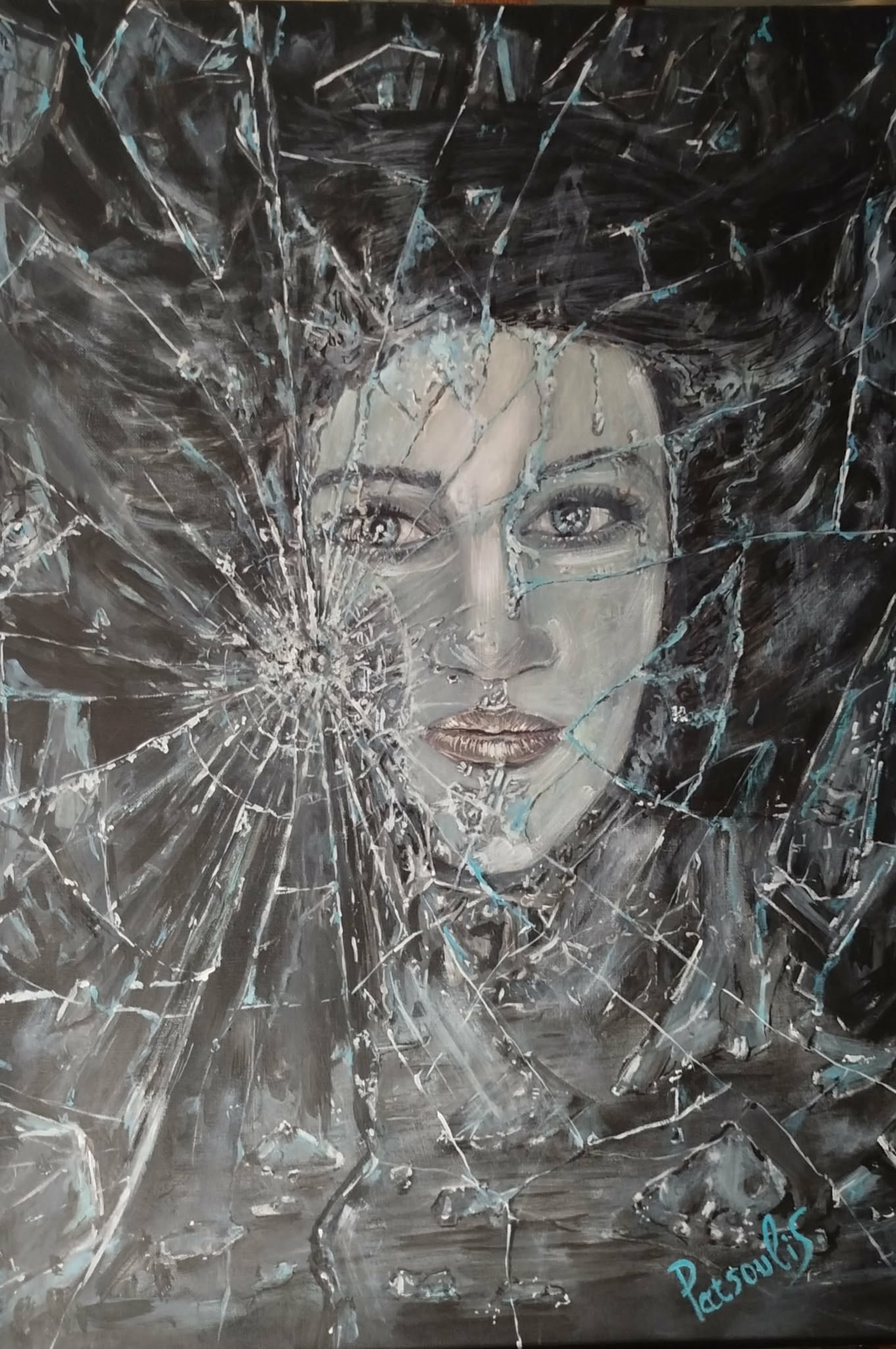 Fractured Reflection painting by Giannis Patsoulis